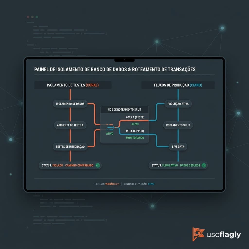 Testes de backend em produção sem contaminação de base: governança com contexto de usuário e rollout direcionado em 2026
