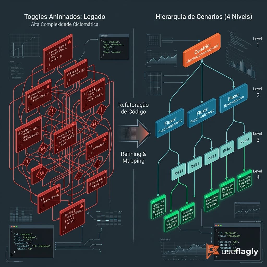 Padrões de código para hierarquia de flags em 2026: eliminando o anti-pattern de toggles aninhados